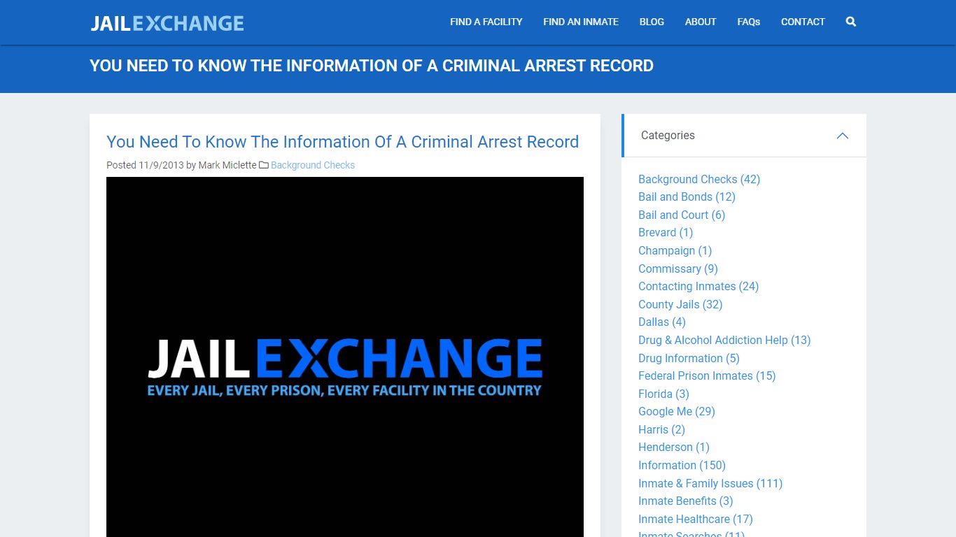 You Need To Know The Information Of A Criminal Arrest Record